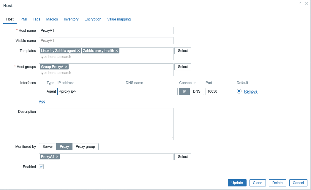 proxy agent config